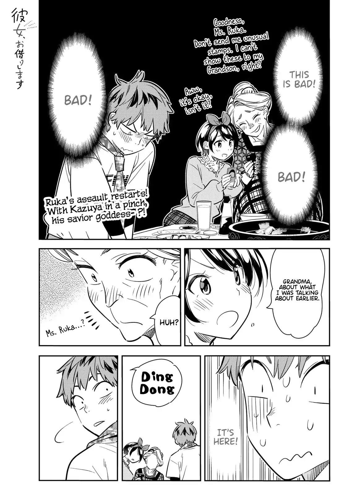 Kanojo, Okarishimasu Chapter 87 page 1 - Chapter 87: The Girlfriend, Visiting the Parents, and Kiss (Part 5)