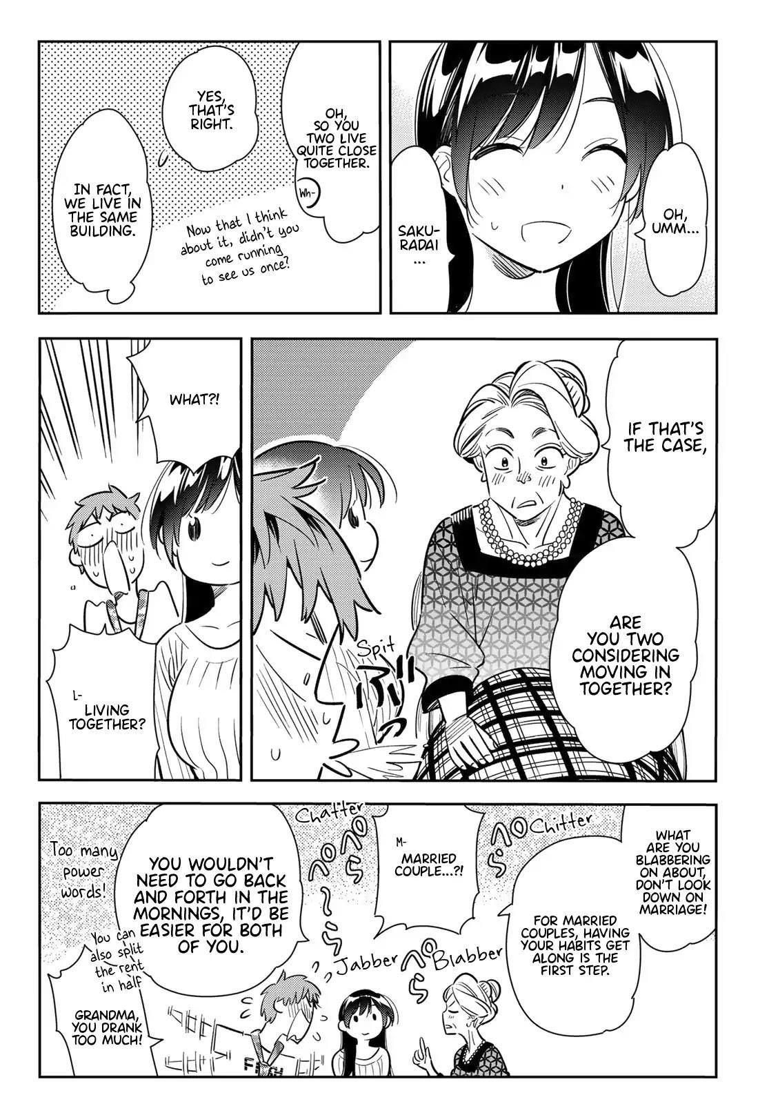 Kanojo, Okarishimasu Chapter 87 page 13 - Chapter 87: The Girlfriend, Visiting the Parents, and Kiss (Part 5)