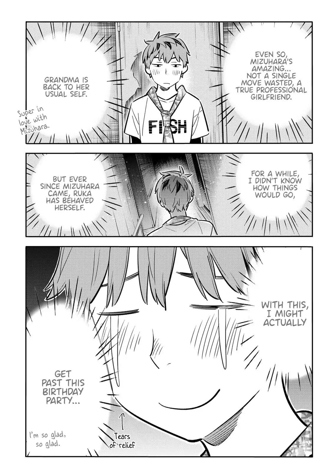Kanojo, Okarishimasu Chapter 87 page 16 - Chapter 87: The Girlfriend, Visiting the Parents, and Kiss (Part 5)