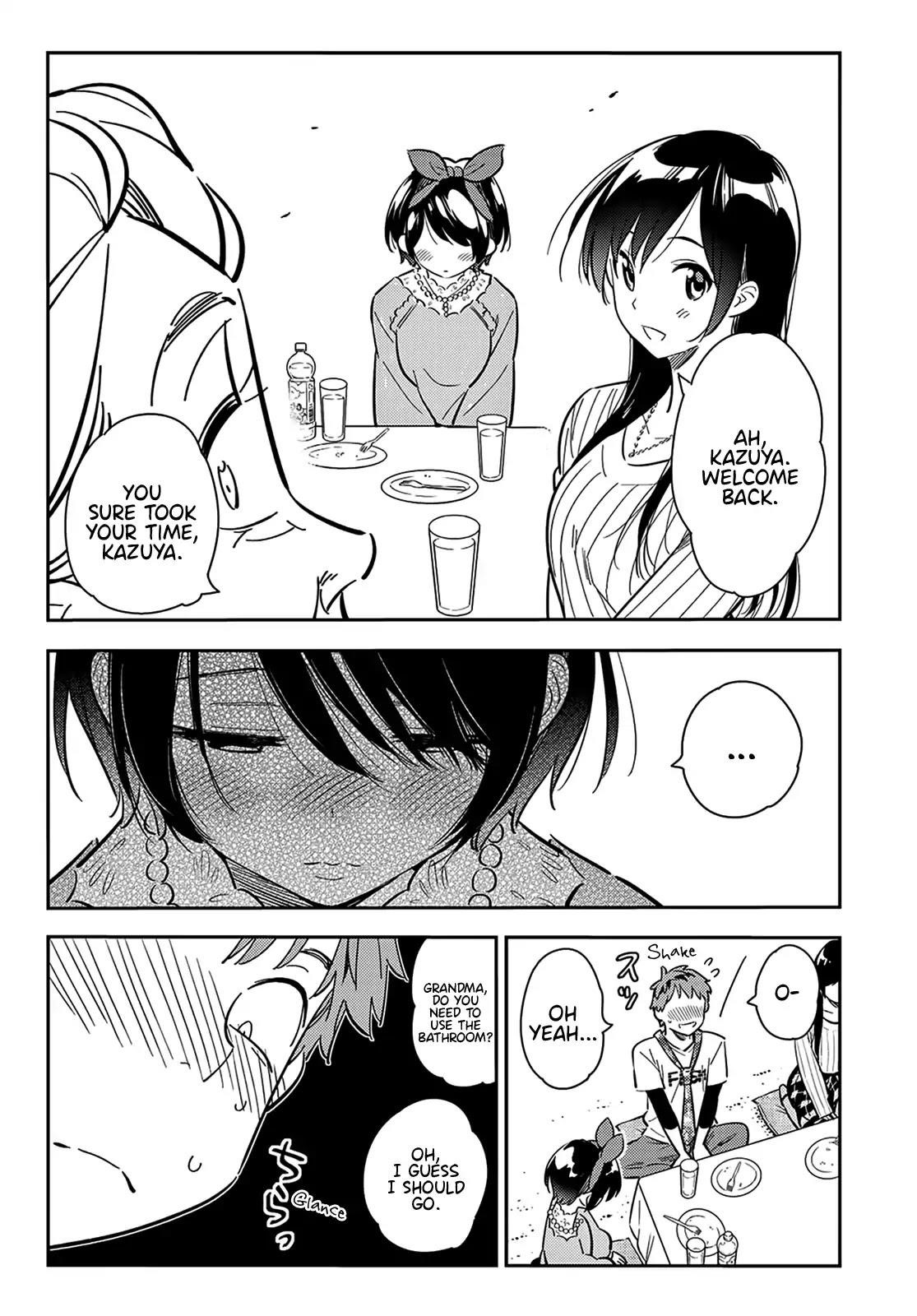 Kanojo, Okarishimasu Chapter 88 page 12 - Chapter 88: The Girlfriend, Visiting the Parents, and Kiss (Part 6)