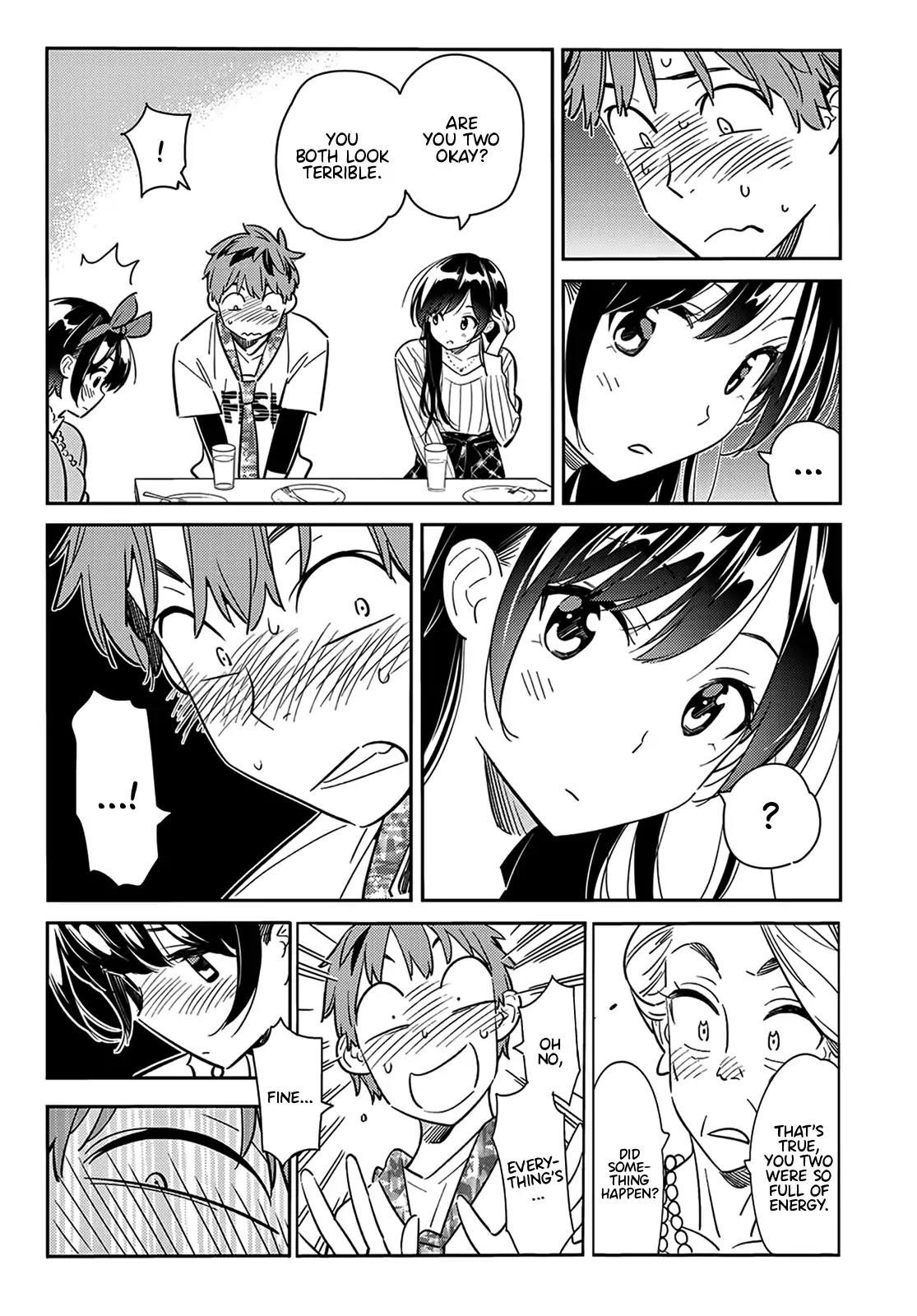Kanojo, Okarishimasu Chapter 88 page 14 - Chapter 88: The Girlfriend, Visiting the Parents, and Kiss (Part 6)