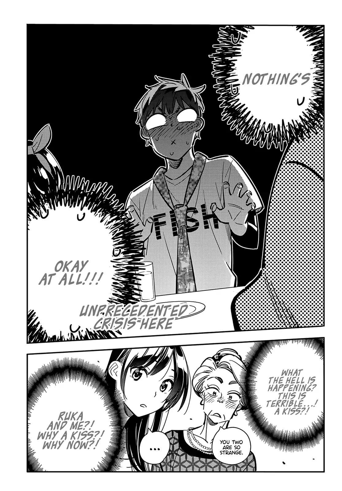 Kanojo, Okarishimasu Chapter 88 page 15 - Chapter 88: The Girlfriend, Visiting the Parents, and Kiss (Part 6)