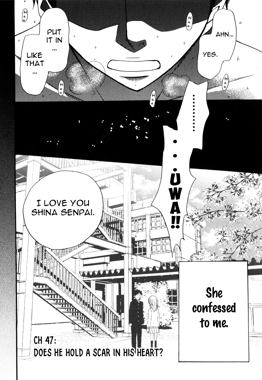 Kanojo wa Kanno Shosetsuka Chapter 47 page 3 - Chapter 47: Does he hold a scar in his heart?