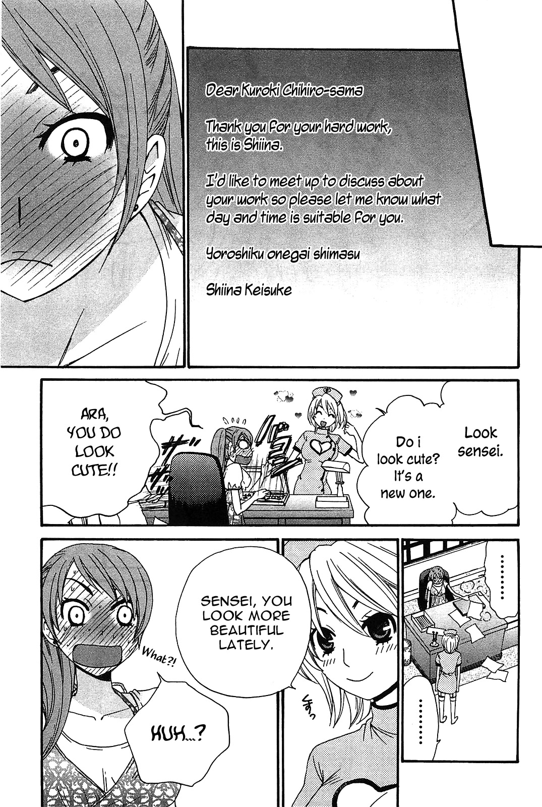 Kanojo wa Kanno Shosetsuka Chapter 50 page 8 - Chapter 50: Is he the excited kind of person?