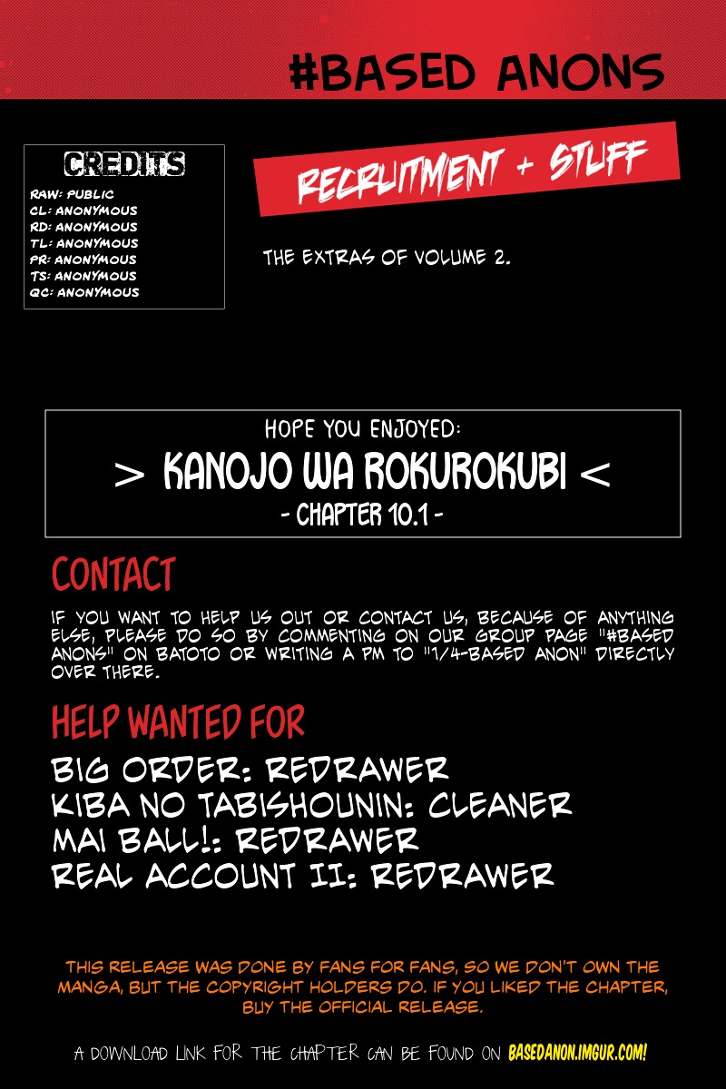 Kanojo wa Rokurokubi Chapter 10.1 page 8 - Chapter 10.1 : Omake
