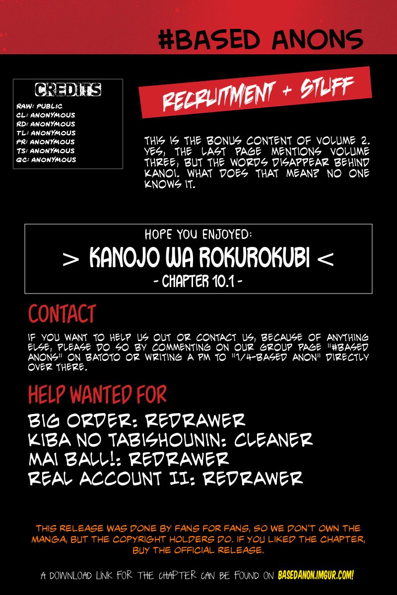 Kanojo wa Rokurokubi Chapter 13.1 page 8 - Chapter 13.1 : Omake