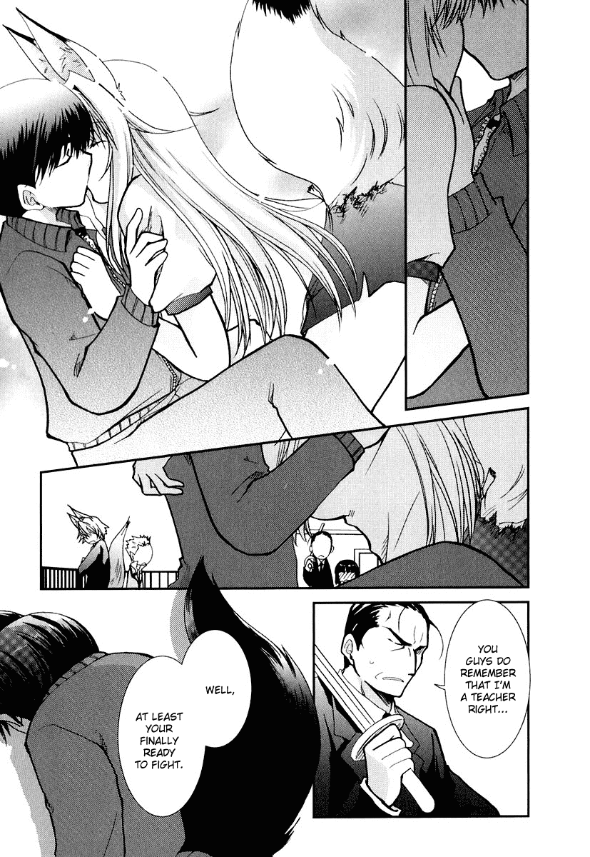 Kanokon Chapter 11 page 17 - Chapter 11: She's a Fox, Ahem, and He's... Part 2