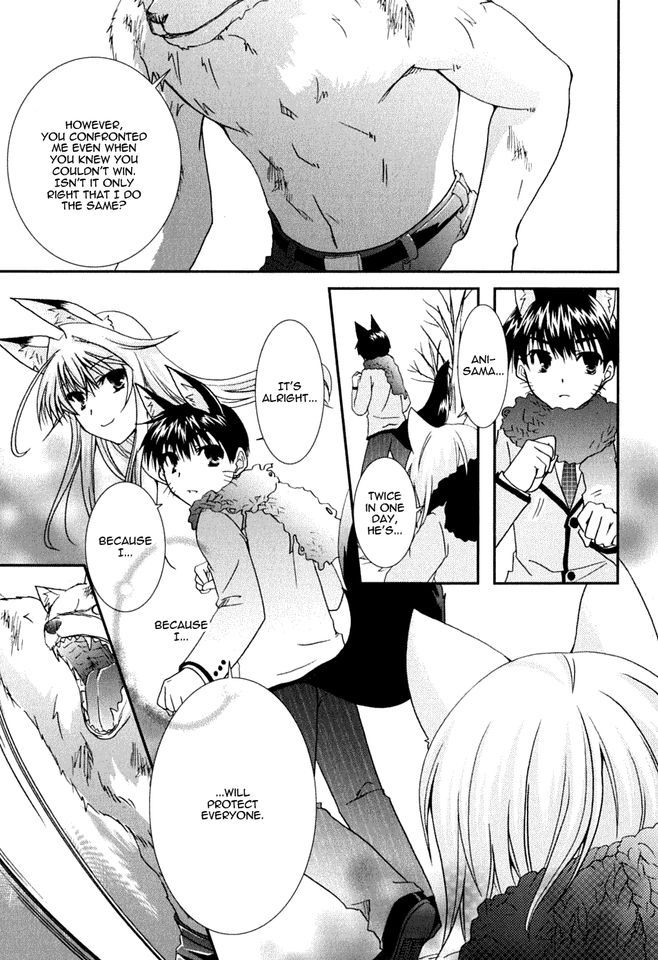 Kanokon Chapter 21 page 35 - Chapter 21: I Have to Hurt You, But It Is Likely That I Don't Know Why. Part 2
