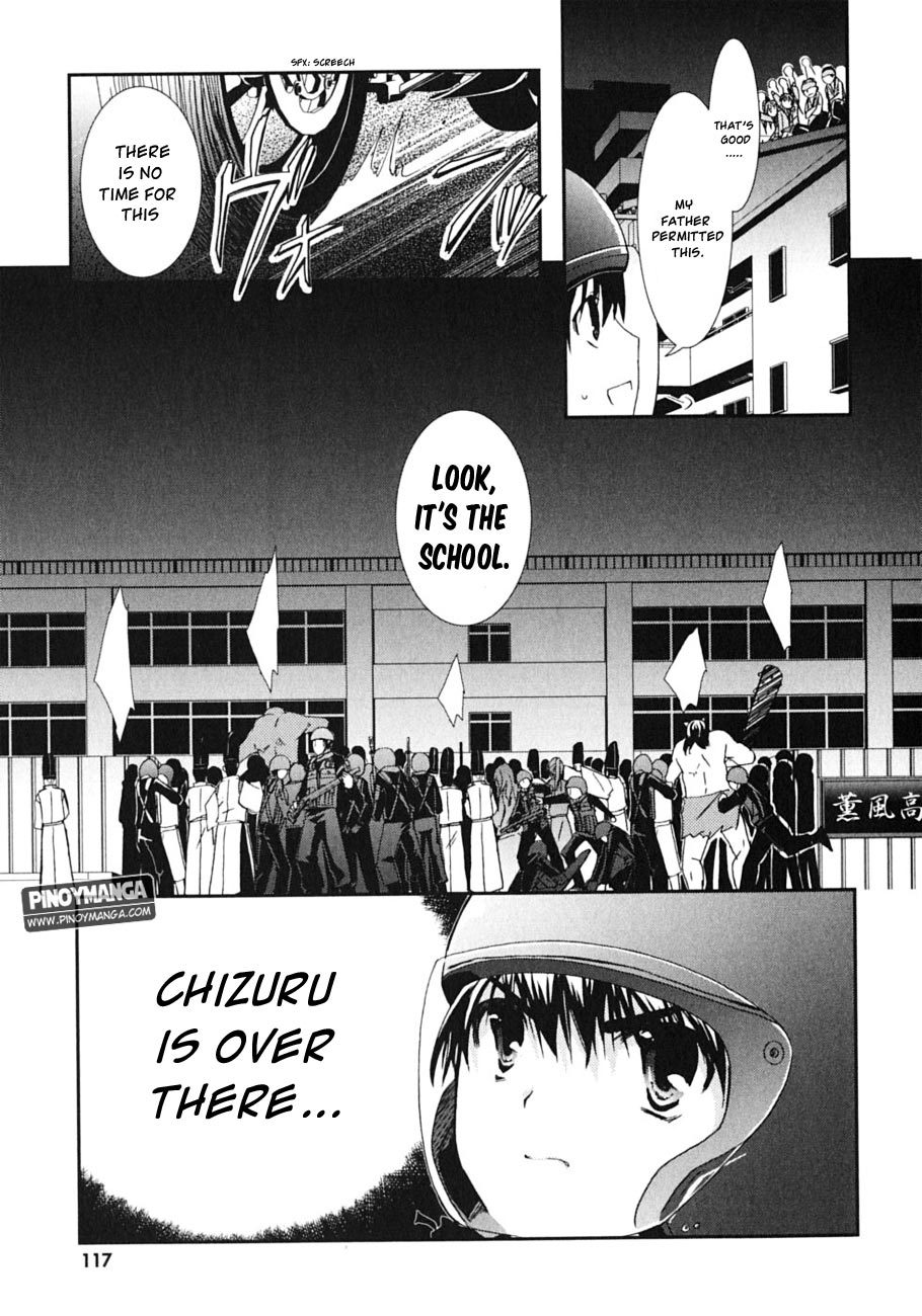 Kanokon Chapter 45 page 28 - Chapter 45: Midnight Cowboys
