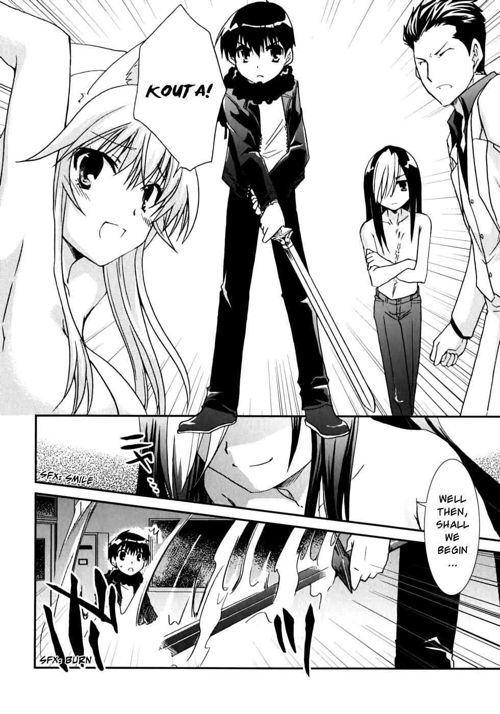 Kanokon Chapter 46 page 23 - Chapter 46: Midnight Showdown
