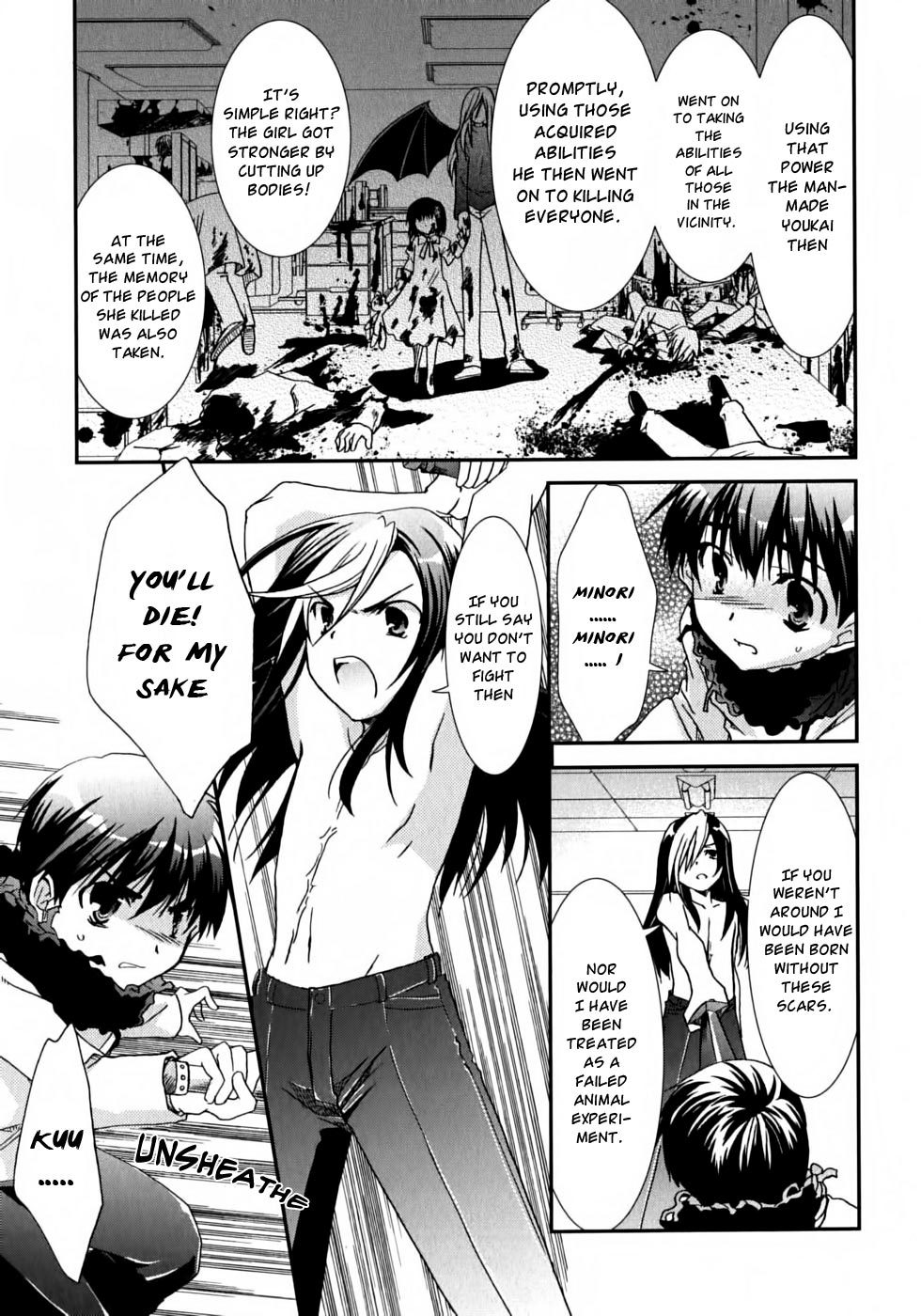 Kanokon Chapter 46 page 32 - Chapter 46: Midnight Showdown