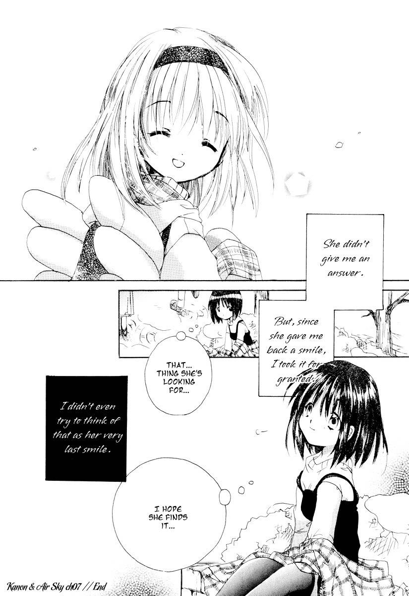 Kanon & Air Sky Chapter 7 page 18 - Chapter 7: Last Smile