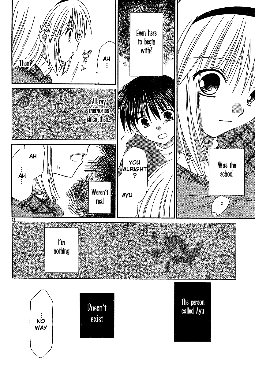 Kanon - Honto no Omoi wa Egao no Mukougawa ni Chapter 6 page 23 - Chapter 6: Tsukimiya Ayu [END]