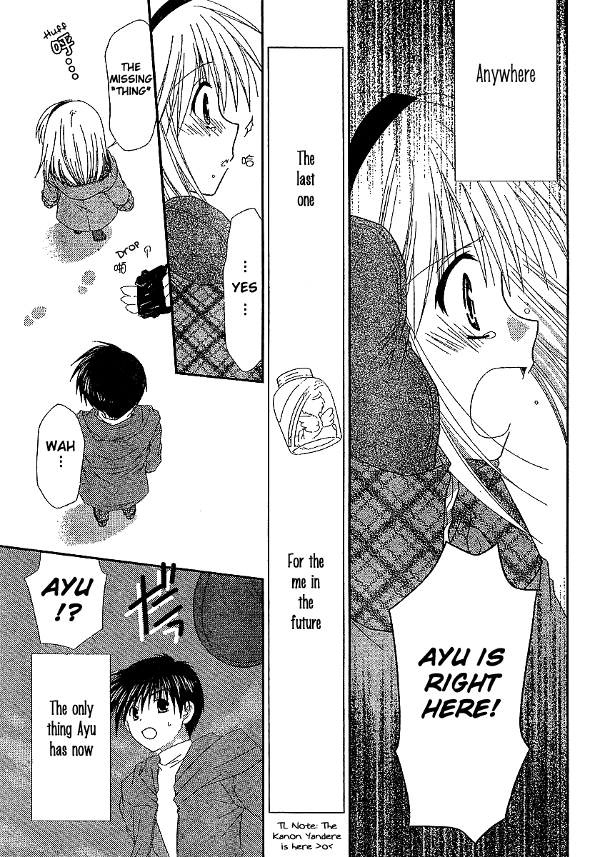 Kanon - Honto no Omoi wa Egao no Mukougawa ni Chapter 6 page 24 - Chapter 6: Tsukimiya Ayu [END]