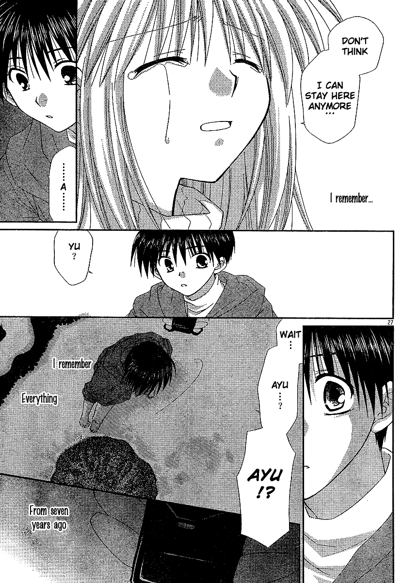 Kanon - Honto no Omoi wa Egao no Mukougawa ni Chapter 6 page 28 - Chapter 6: Tsukimiya Ayu [END]