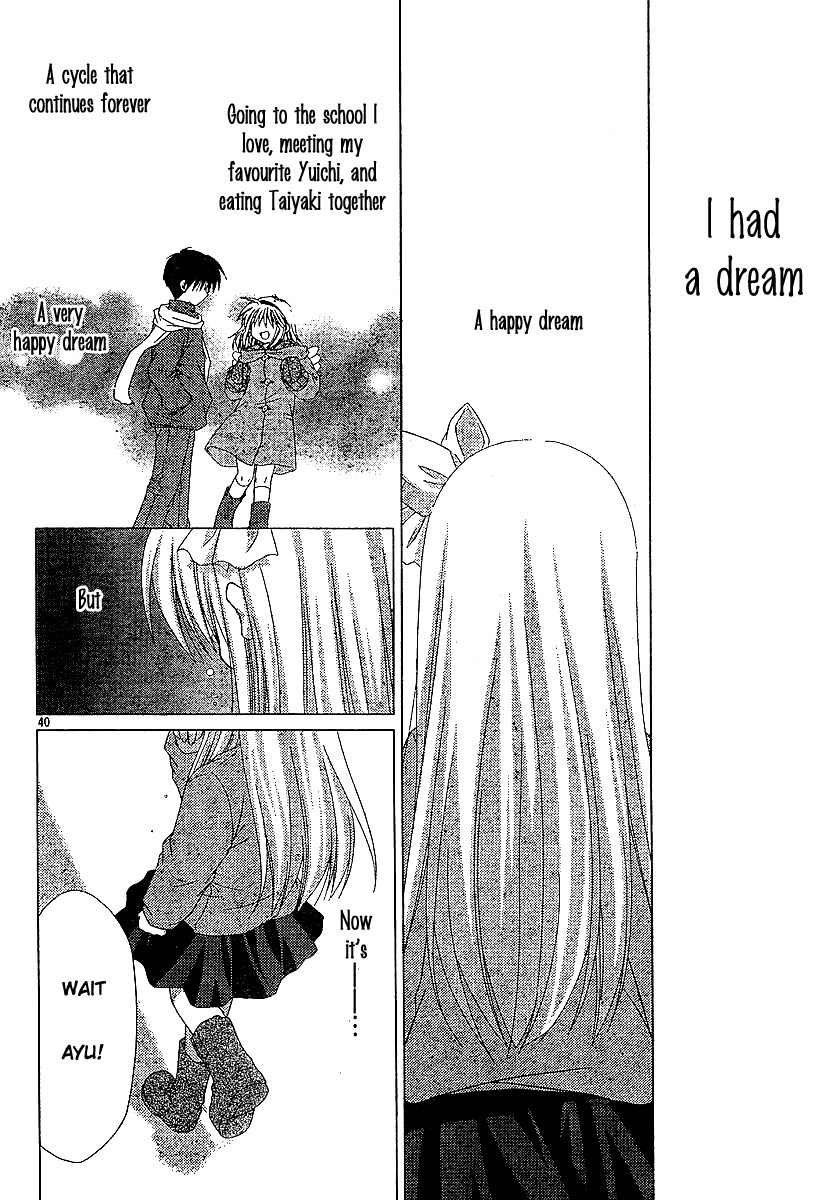 Kanon - Honto no Omoi wa Egao no Mukougawa ni Chapter 6 page 40 - Chapter 6: Tsukimiya Ayu [END]