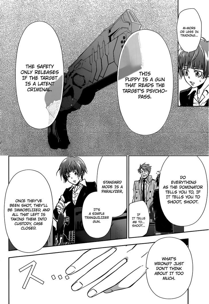 Kanshikan Tsunemori Akane Chapter 1 page 34 - Chapter 1 : Crime Coefficient