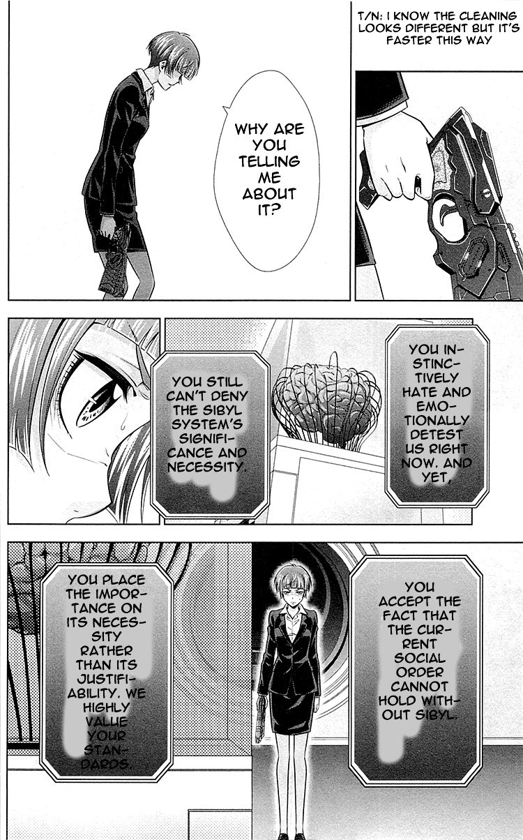 Kanshikan Tsunemori Akane Chapter 22 page 15 - Chapter 22 : The Place Where Justice Is Found
