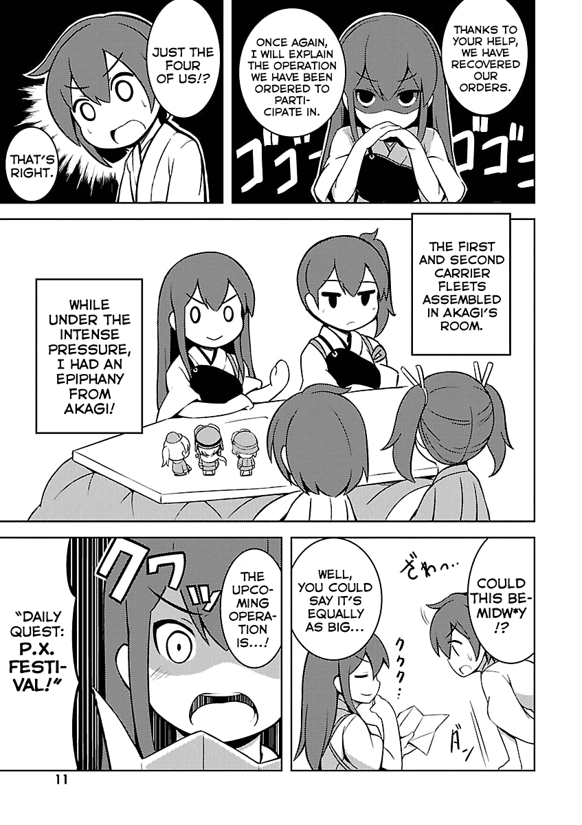 Kantai Collection - Comic a la Carte - Maizuru Chinjufu Hen Chapter 1.3 page 12 - Chapter 1 v3 : Akagi-senpai and I