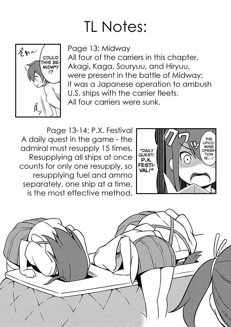 Kantai Collection - Comic a la Carte - Maizuru Chinjufu Hen Chapter 1.3 page 15 - Chapter 1 v3 : Akagi-senpai and I