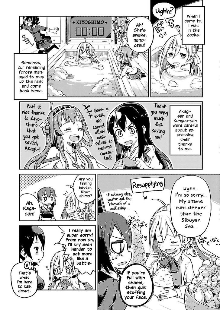 Kantai Collection - Comic a la Carte - Maizuru Chinjufu Hen Chapter 14 page 9 - Chapter 14 : Battleship Kiyoshimo