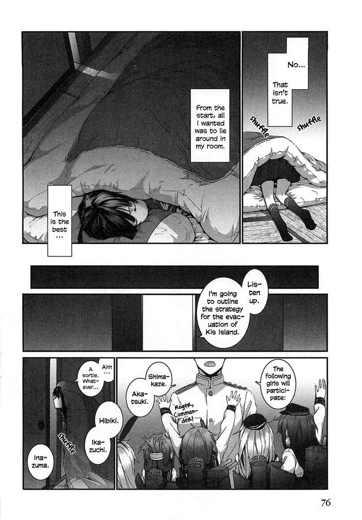 Kantai Collection -Kan Colle- Dengeki Comic Anthology: Sasebo Chinjufu-hen Chapter 1.10 page 4 - Vol.01 Chapter 10 : Destroyers of the Northern Seas