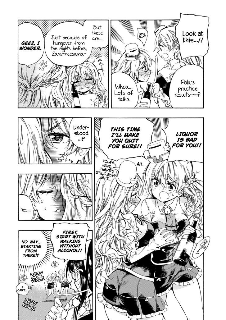 Kantai Collection -Kan Colle- Dengeki Comic Anthology: Sasebo Chinjufu-hen Chapter 13.2 page 3 - Vol.13 Chapter 2 : Pola and the Liquor Ban