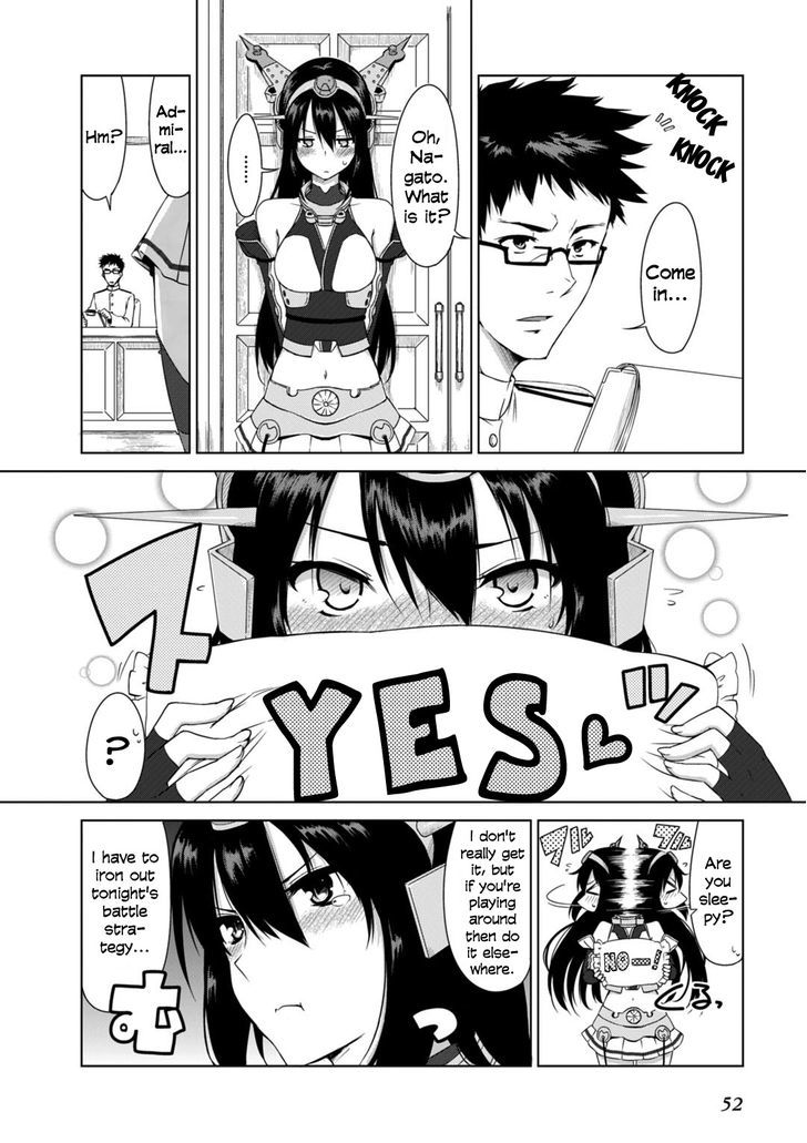 Kantai Collection -Kan Colle- Dengeki Comic Anthology: Sasebo Chinjufu-hen Chapter 6.6 page 10 - Vol.06 Chapter 6 : Nagato's Long Lasting Gaze
