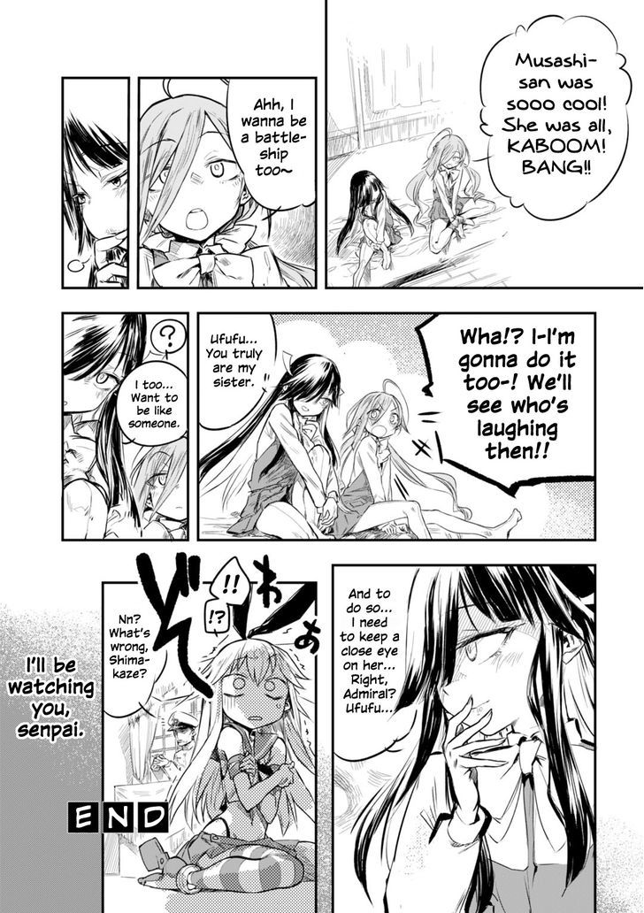 Kantai Collection -Kan Colle- Dengeki Comic Anthology: Sasebo Chinjufu-hen Chapter 7.5 page 8 - Vol.07 Chapter 5 : I'll Be Watching You, Senpai