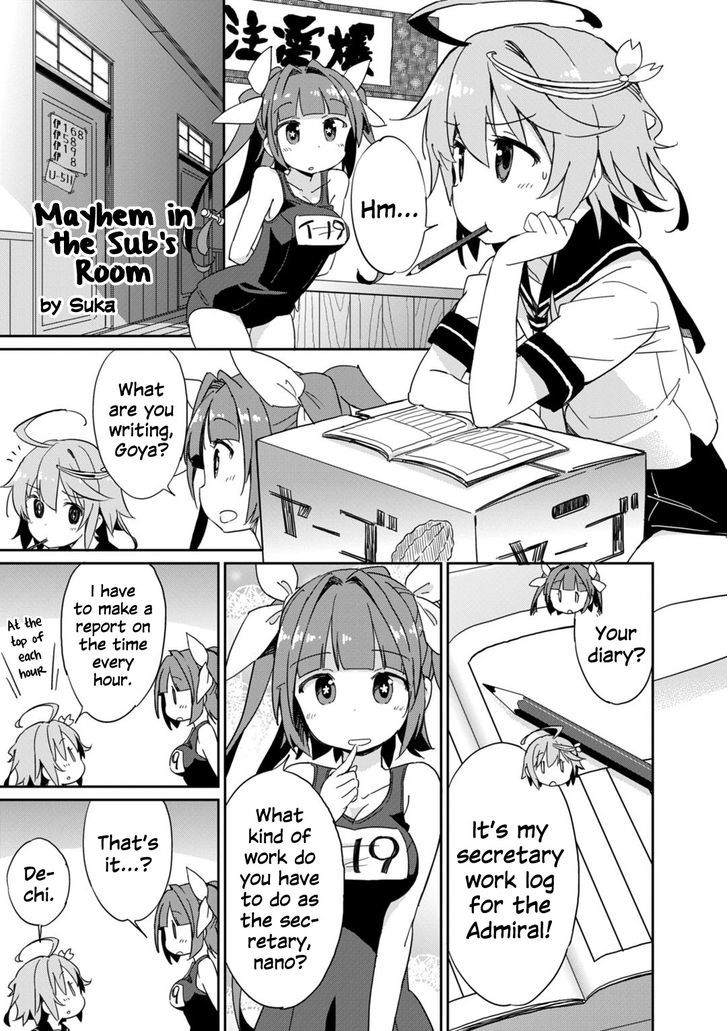 Kantai Collection -Kan Colle- Dengeki Comic Anthology: Sasebo Chinjufu-hen Chapter 8.10 page 1 - Vol.08 Chapter 10 : Mayhem in the Sub's Room