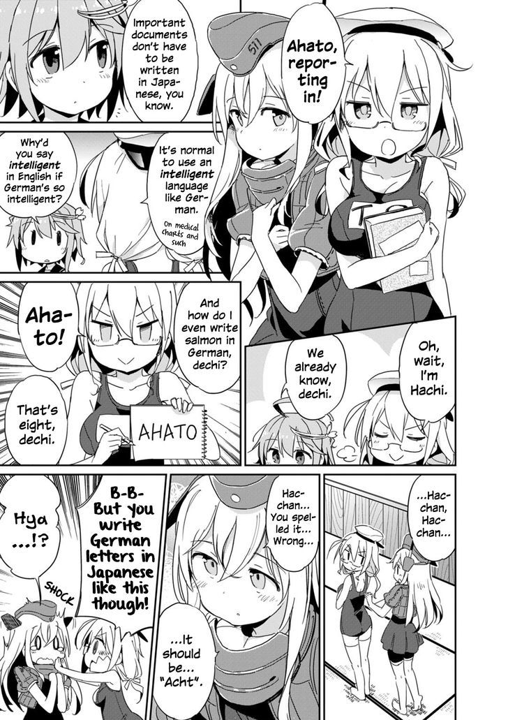 Kantai Collection -Kan Colle- Dengeki Comic Anthology: Sasebo Chinjufu-hen Chapter 8.10 page 3 - Vol.08 Chapter 10 : Mayhem in the Sub's Room