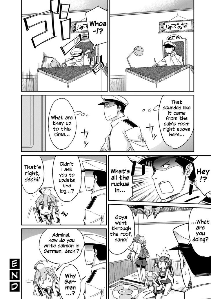 Kantai Collection -Kan Colle- Dengeki Comic Anthology: Sasebo Chinjufu-hen Chapter 8.10 page 6 - Vol.08 Chapter 10 : Mayhem in the Sub's Room