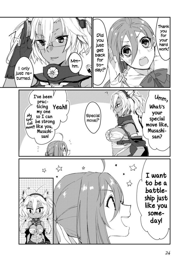 Kantai Collection -Kan Colle- Dengeki Comic Anthology: Sasebo Chinjufu-hen Chapter 9.3 page 6 - Vol.09 Chapter 3 : Someday, Surely, Super Battleship