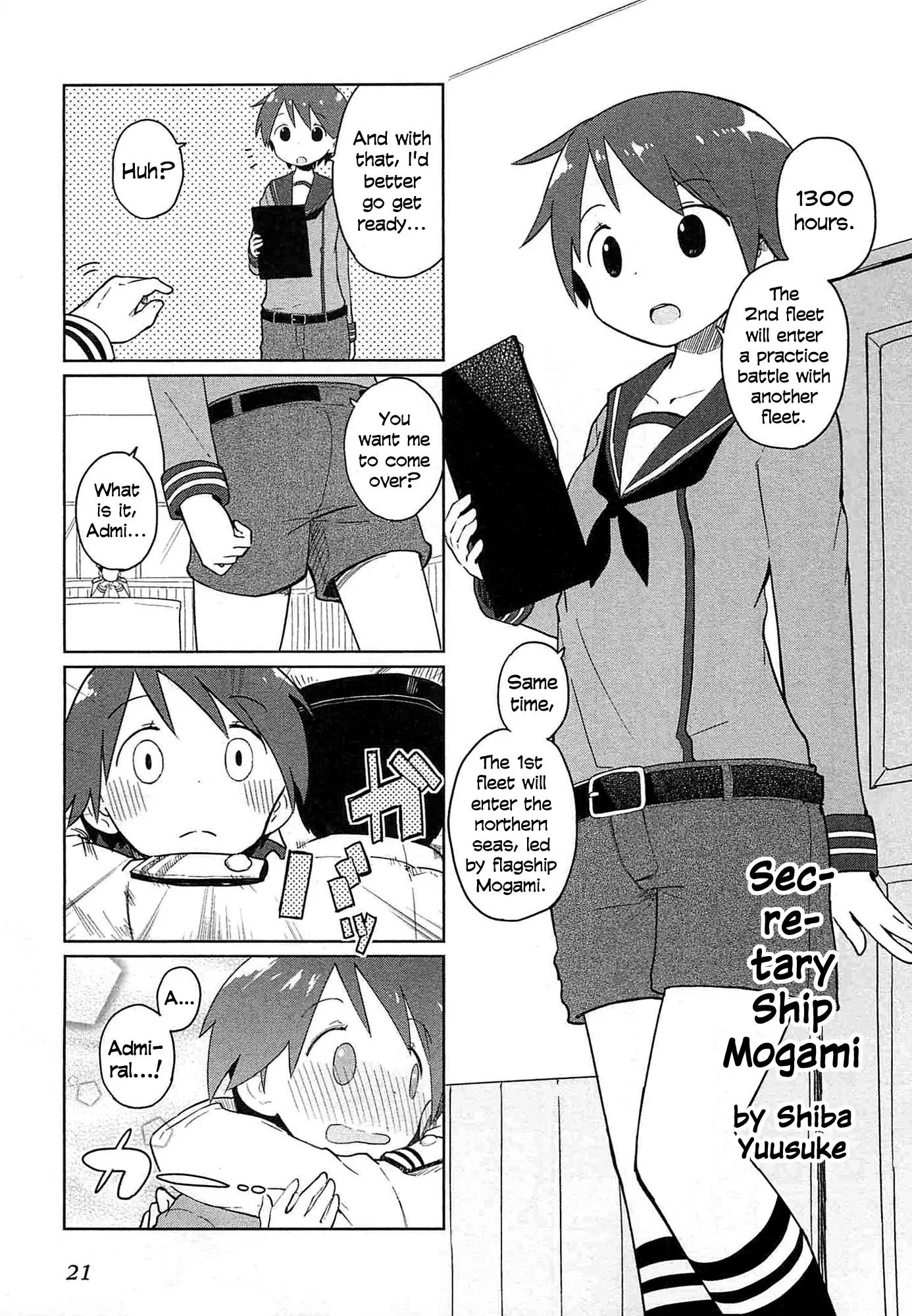 Kantai Collection -KanColle- Dengeki Comic Anthology: Sasebo Chinjufu-hen Chapter 1.3 page 1 - Vol.1 Chapter 3: Secretary Ship Mogami