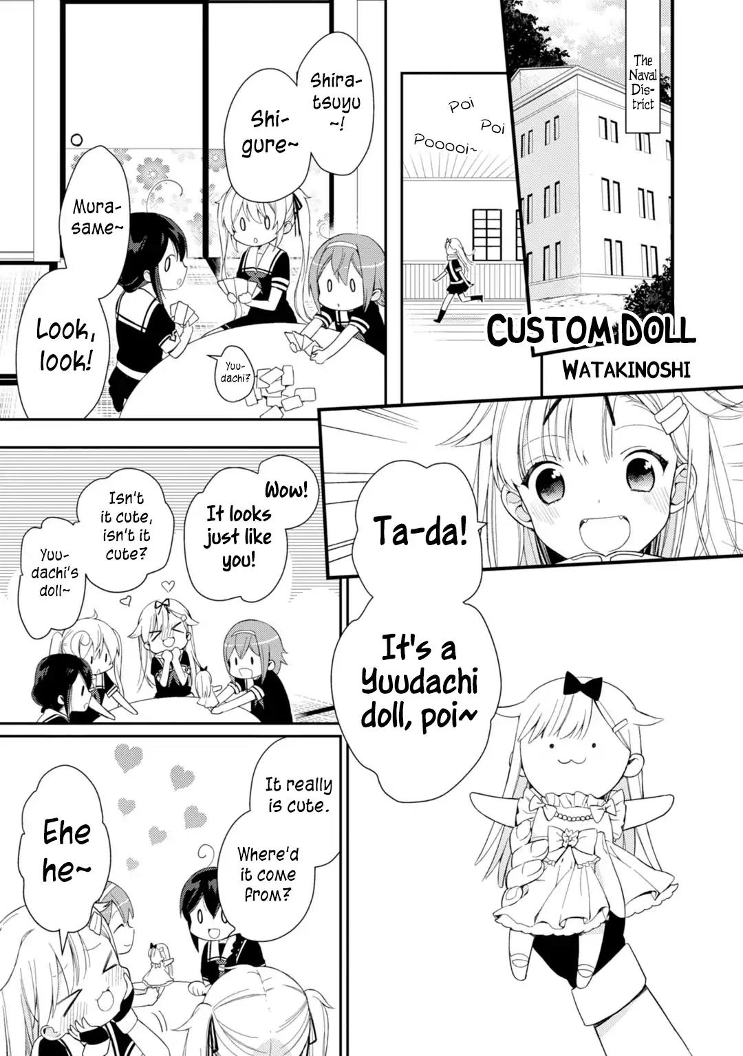 Kantai Collection -KanColle- Dengeki Comic Anthology: Sasebo Chinjufu-hen Chapter 10.8 page 1 - Vol.10 Chapter 8: Custom Doll