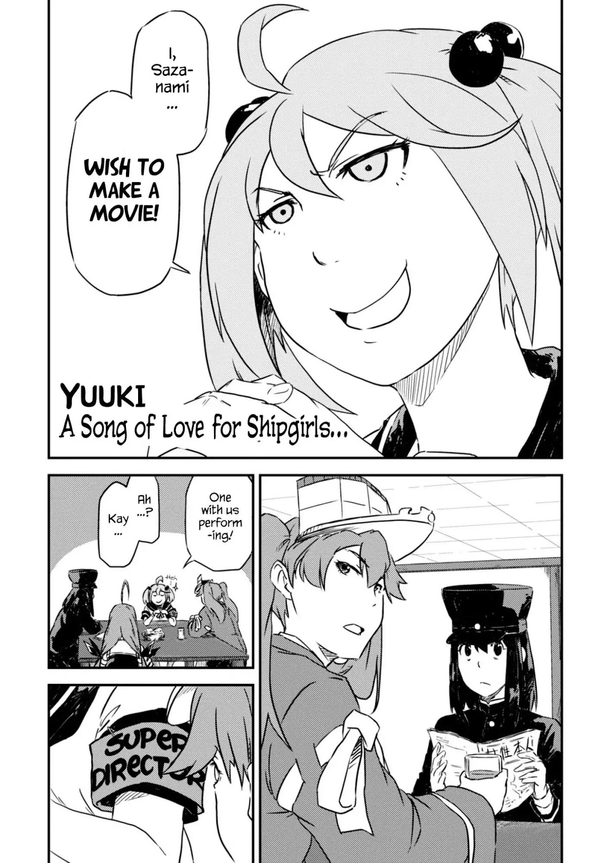Kantai Collection -KanColle- Dengeki Comic Anthology: Sasebo Chinjufu-hen Chapter 14.4 page 1 - Vol.14 Chapter 4: A Song of Love for Shipgirls...