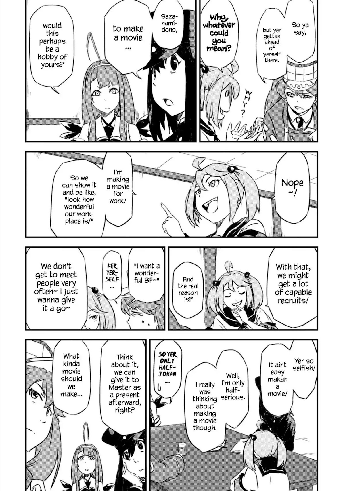 Kantai Collection -KanColle- Dengeki Comic Anthology: Sasebo Chinjufu-hen Chapter 14.4 page 2 - Vol.14 Chapter 4: A Song of Love for Shipgirls...