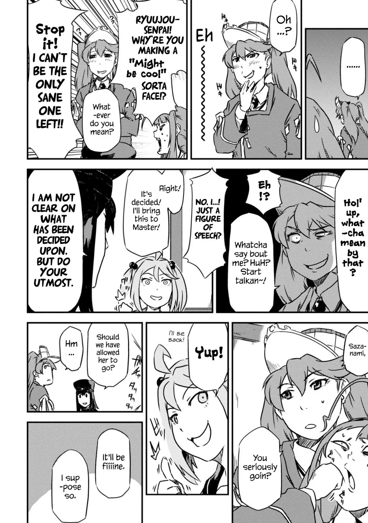 Kantai Collection -KanColle- Dengeki Comic Anthology: Sasebo Chinjufu-hen Chapter 14.4 page 6 - Vol.14 Chapter 4: A Song of Love for Shipgirls...