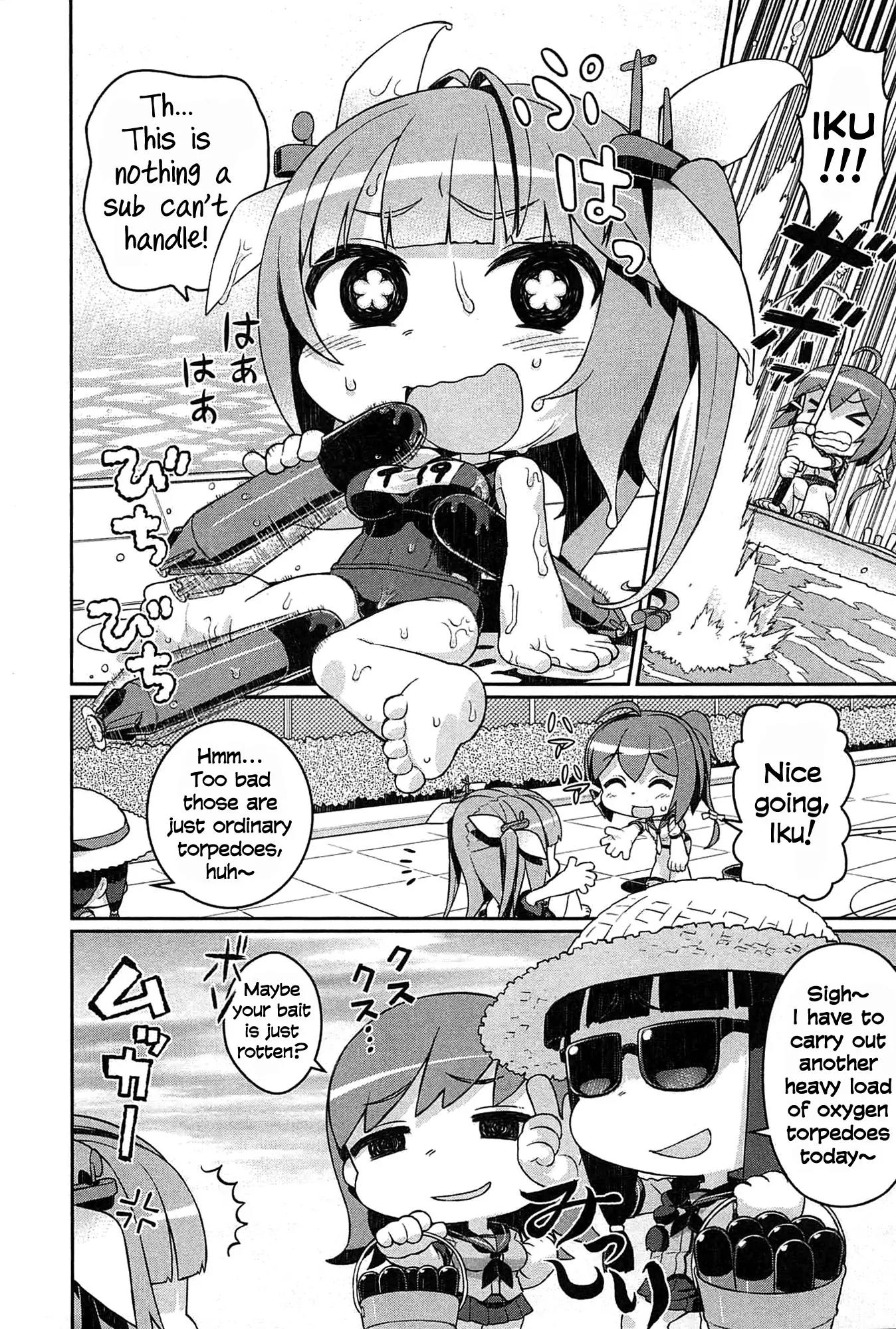 Kantai Collection -KanColle- Dengeki Comic Anthology: Sasebo Chinjufu-hen Chapter 2.6 page 4 - Vol.2 Chapter 6: Iku's Resupply is Rough! Nano!