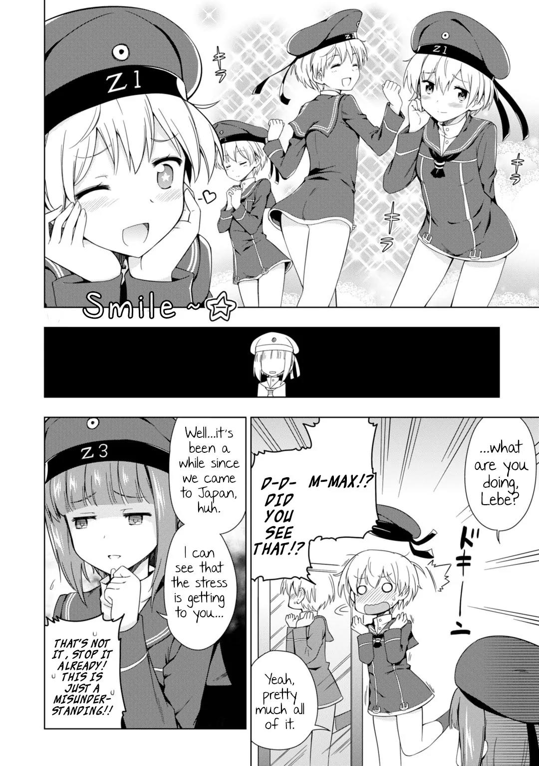 Kantai Collection -KanColle- Dengeki Comic Anthology: Sasebo Chinjufu-hen Chapter 4.1 page 2 - Vol.4 Chapter 1: The Zerstörer's Worries