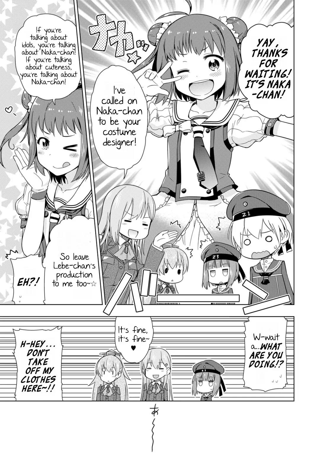 Kantai Collection -KanColle- Dengeki Comic Anthology: Sasebo Chinjufu-hen Chapter 4.1 page 7 - Vol.4 Chapter 1: The Zerstörer's Worries