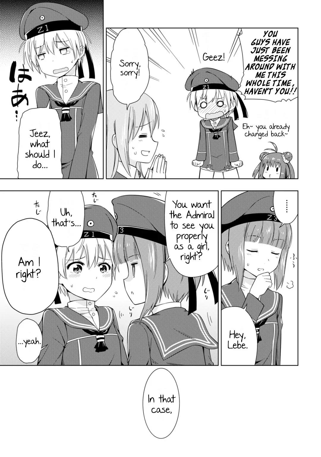 Kantai Collection -KanColle- Dengeki Comic Anthology: Sasebo Chinjufu-hen Chapter 4.1 page 9 - Vol.4 Chapter 1: The Zerstörer's Worries