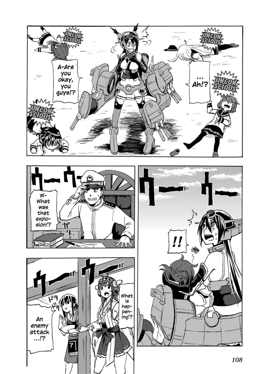 Kantai Collection -KanColle- Dengeki Comic Anthology: Sasebo Chinjufu-hen Chapter 4.14 page 10 - Vol.4 Chapter 14: The Crying Battleship