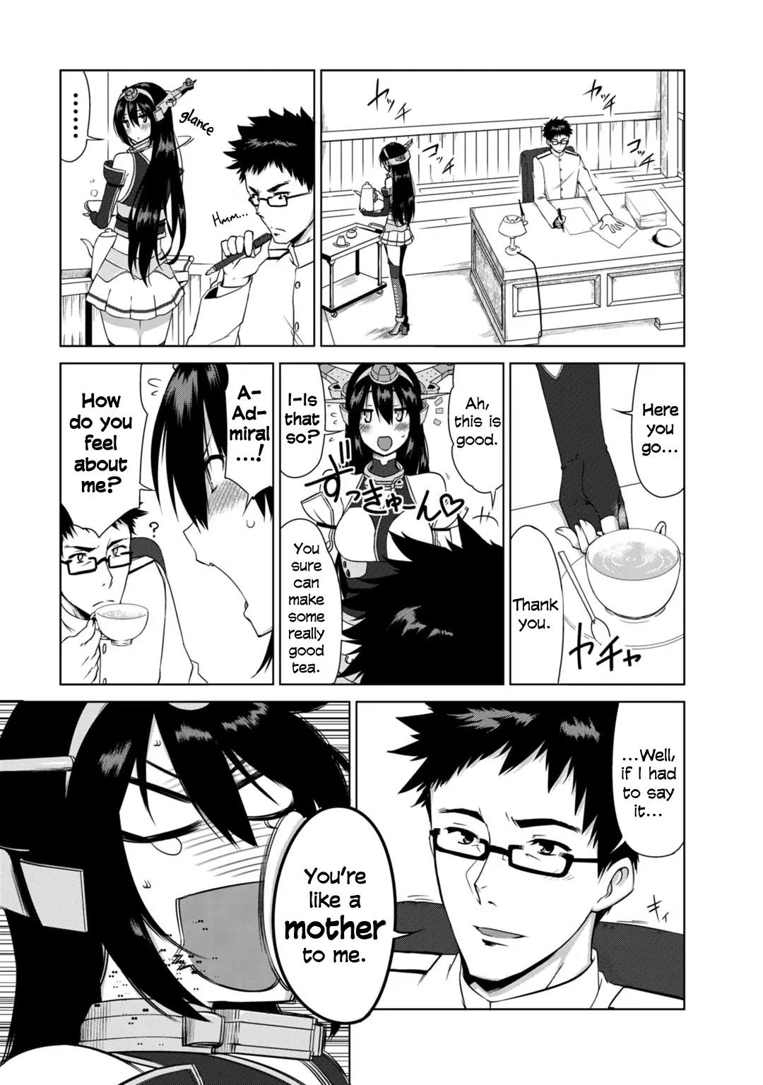Kantai Collection -KanColle- Dengeki Comic Anthology: Sasebo Chinjufu-hen Chapter 6.6 page 3 - Vol.6 Chapter 6: Nagato's Long Lasting Gaze