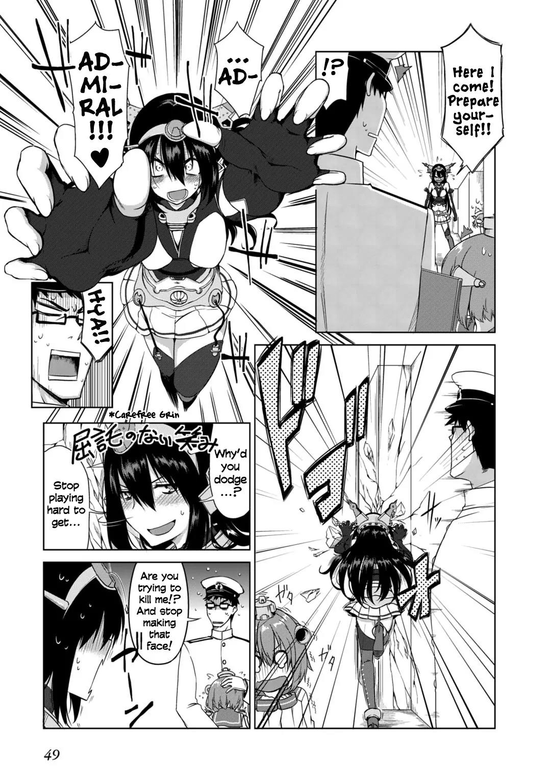 Kantai Collection -KanColle- Dengeki Comic Anthology: Sasebo Chinjufu-hen Chapter 6.6 page 7 - Vol.6 Chapter 6: Nagato's Long Lasting Gaze