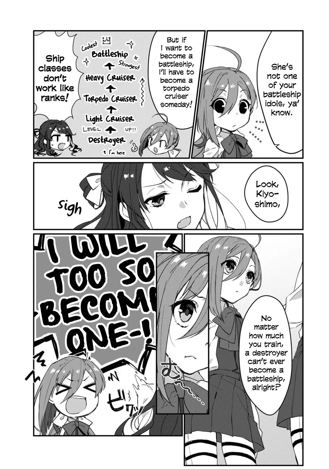 Kantai Collection -KanColle- Dengeki Comic Anthology: Sasebo Chinjufu-hen Chapter 9.3 page 4 - Vol.9 Chapter 3: Someday, Surely, Super Battleship