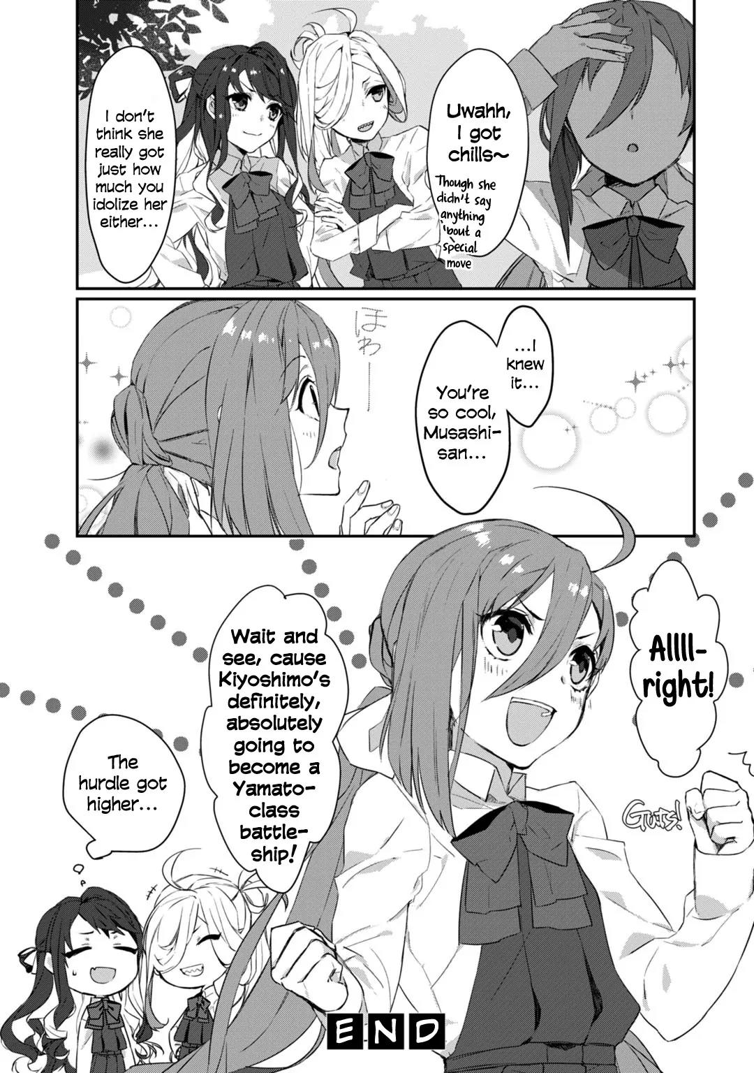 Kantai Collection -KanColle- Dengeki Comic Anthology: Sasebo Chinjufu-hen Chapter 9.3 page 8 - Vol.9 Chapter 3: Someday, Surely, Super Battleship