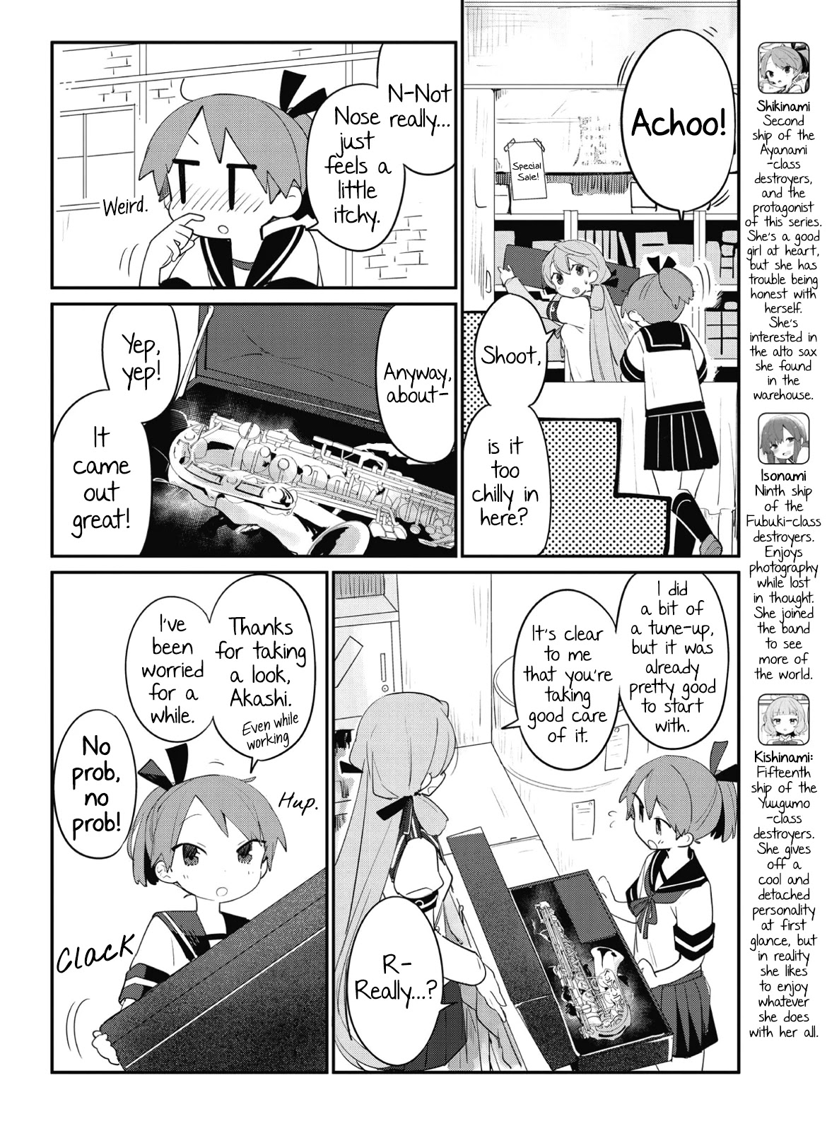 Kantai Collection -KanColle- Miiro no Alto Sax Chapter 11 page 4 - Chapter 11