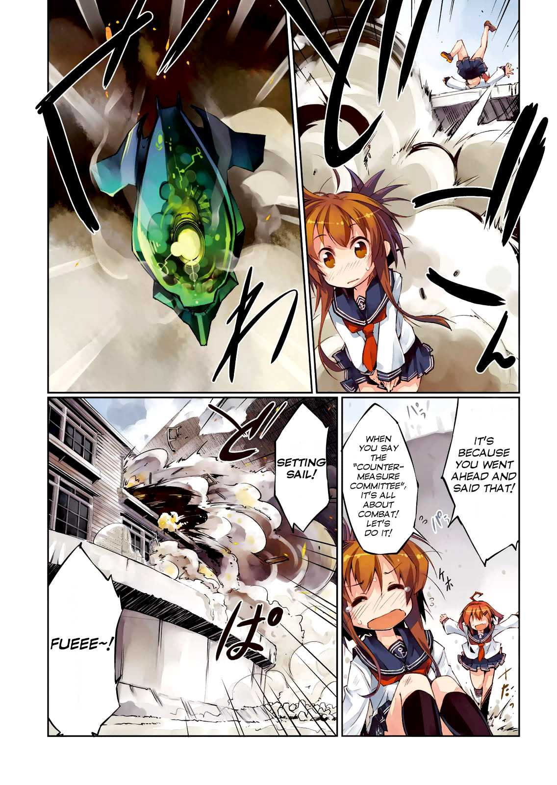 Kantai Collection -KanColle- nano desu! Chapter 1.2 page 5 - Chapter 1v2 : Countermeasure Committee, Setting sail…...nanodesu!