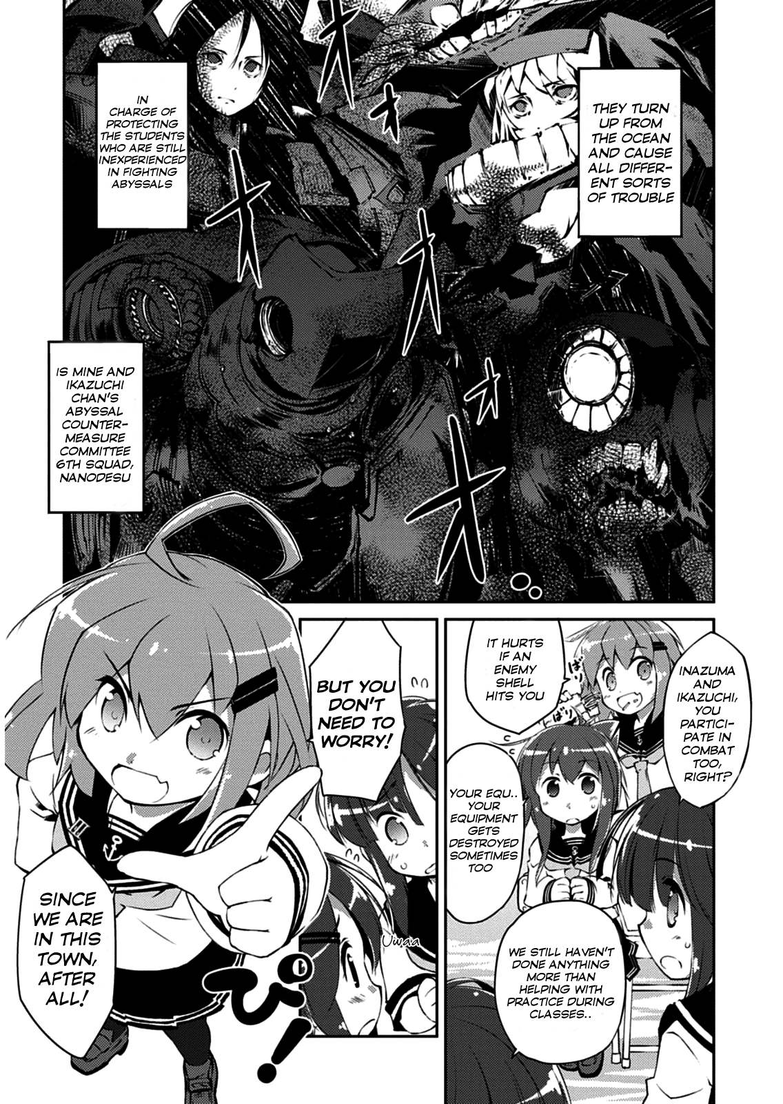 Kantai Collection -KanColle- nano desu! Chapter 1.2 page 8 - Chapter 1v2 : Countermeasure Committee, Setting sail…...nanodesu!